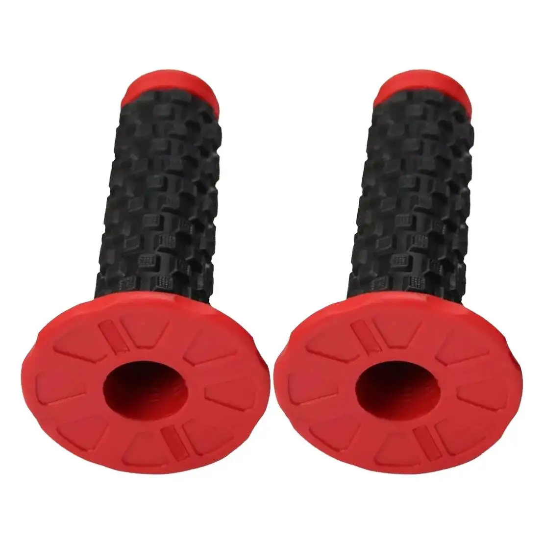 

1 Pair Black Red Pillow Top Handlebar Grip Rubber Fit for Dirt Bike Motorcycle