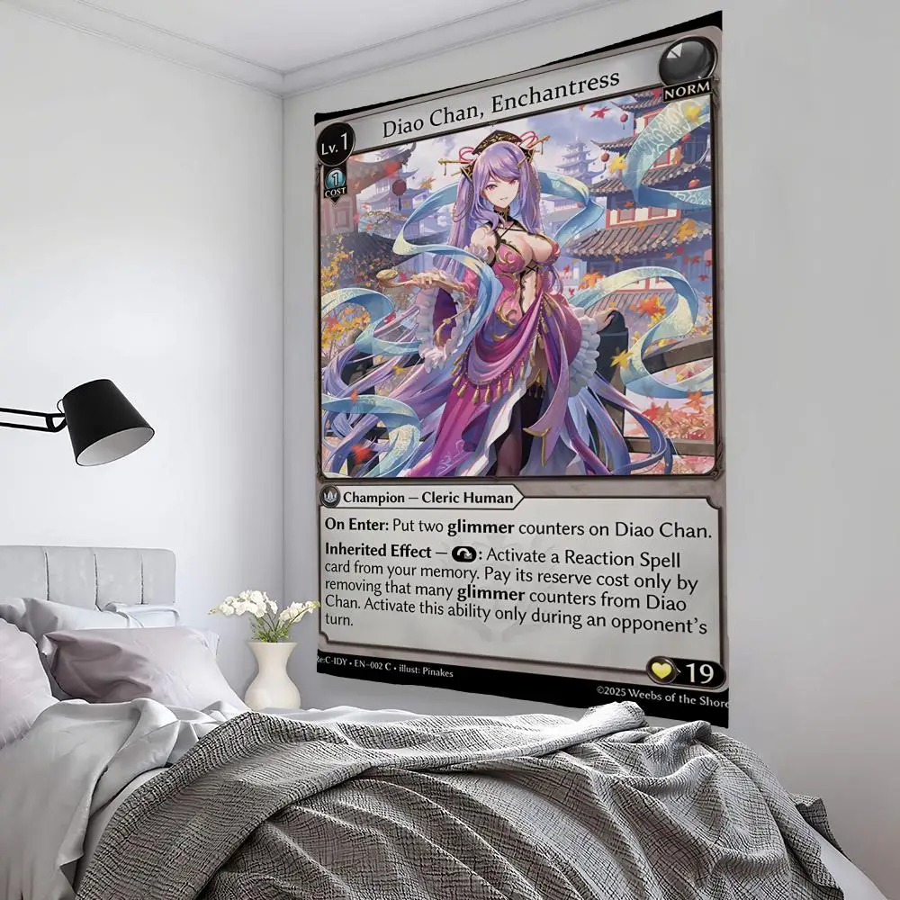 G-Grand A-Archive TCG Tapestry Microfiber Background Art Decor For Bedroom Living Room Bar Garden Outdoor Festival Wall Deco