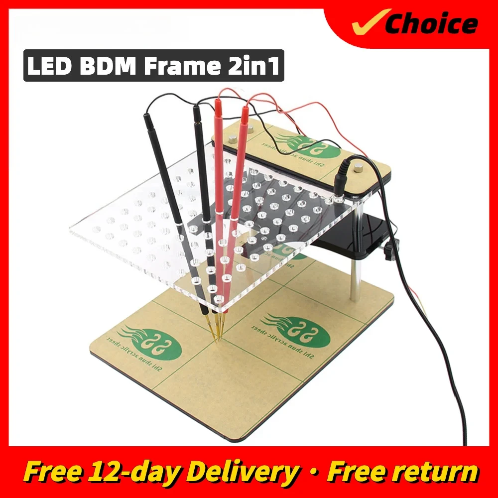 LED BDM FRAME BDM Probe BDM Frame 2in1 Adapters For K-ESS KT-AG FGT-ECH V54 ECU Progammer Chip Tuning Tool LED ECU Programmer