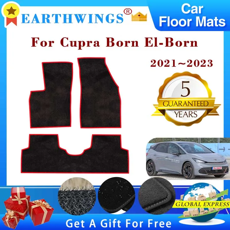 Car Floor Mats Fit For Cupra Born El-Born 2021 2022 2023 Carpets Footpads Anti-slip Cape Carpets Rugs Foot Pads Auto Accessories