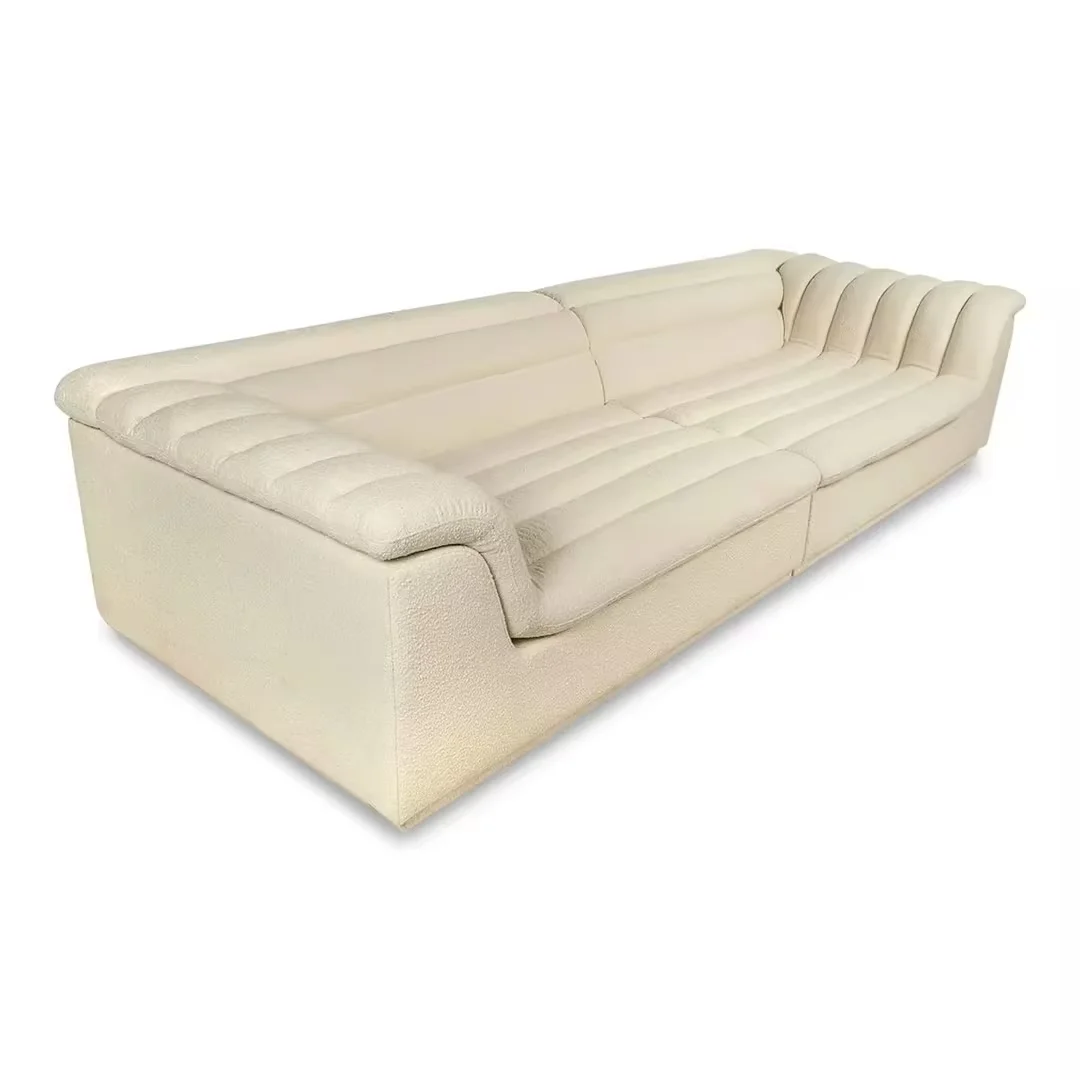 

Runxi Furniture's High Quality Modern Velvet Luxury Living Room Sofa Booker Fabric Floating sofa