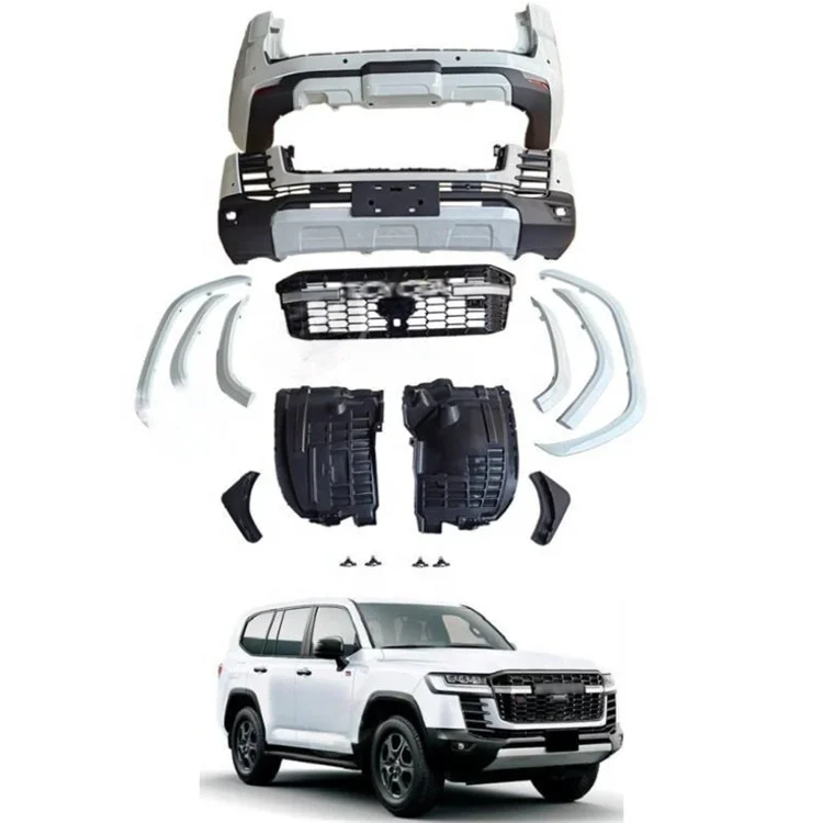 for Veidt for 2021 LC300 Front Bumper Upgrade GR-SPORT Style Body Kit Car Modification Upgrade Kit