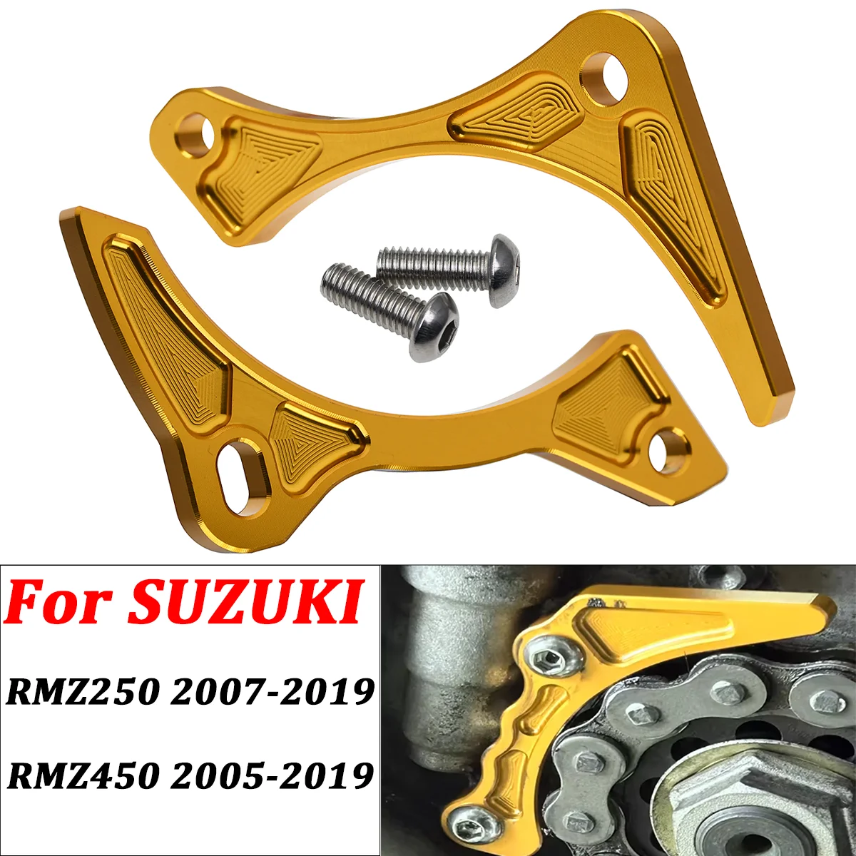 

Motorcycle Engine Sprocket Protector Chain Guard Case Saver For SUZUKI RMZ 250 450 RMZ250 RMZ450 2005-2019 Motocross Universal
