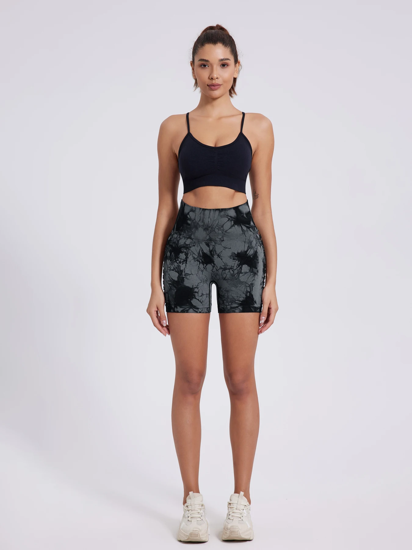 2024 Tie Dye Sexy Gym Leggings Women Hollow Out Butt Lifting Casual Pants Running Outdoors Fitness Leggings Women High Waist