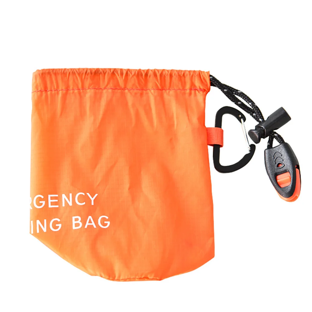 

Emergency Sleeping Bag Pe Aluminum Film Tear-Resistant Lightweight First Aid Blanket Outdoor Camping Hiking Storage Bag Whistle