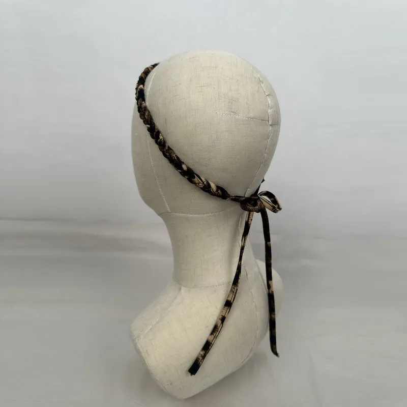 Customized Latin Dance Lace Headband Stretch National Standard Balloom Dance Headpiece Modern Stage Performance Accessorie