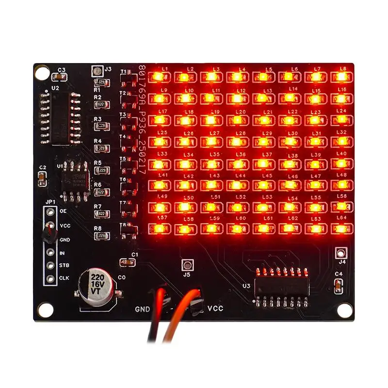 SMD Dot Matrix Advertising Screen Welding Practice Kit 0-9 Digital Display Fun DIY Electronic Kit Soldering Practice