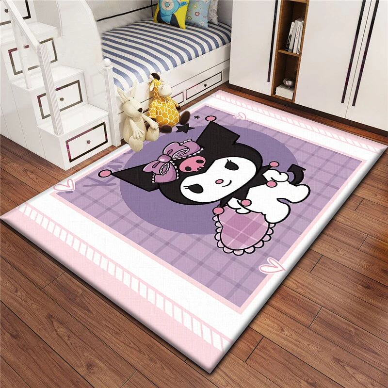 My Melody Kuromi-Tapis pour enfants, tapis pour chambre d\'enfant, salon, sol, virus, décoration de cuisine, tapis d\'extérieur