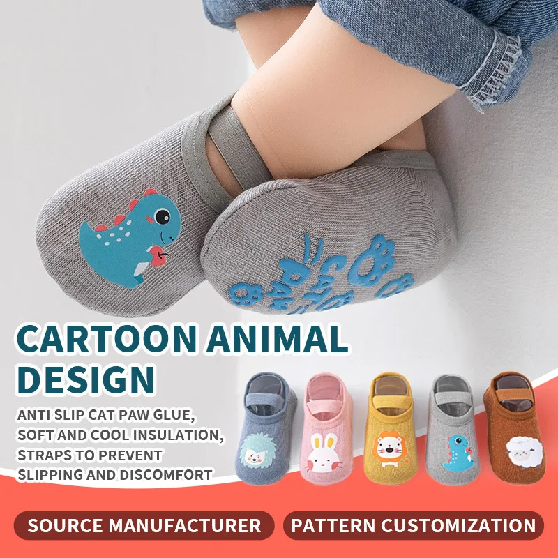 Spring Summer Thin Baby Floor Socks Infant Toddler Socks Breathable Soft-soled Shoes Early Education Socks Indoor Anti-slip Sox