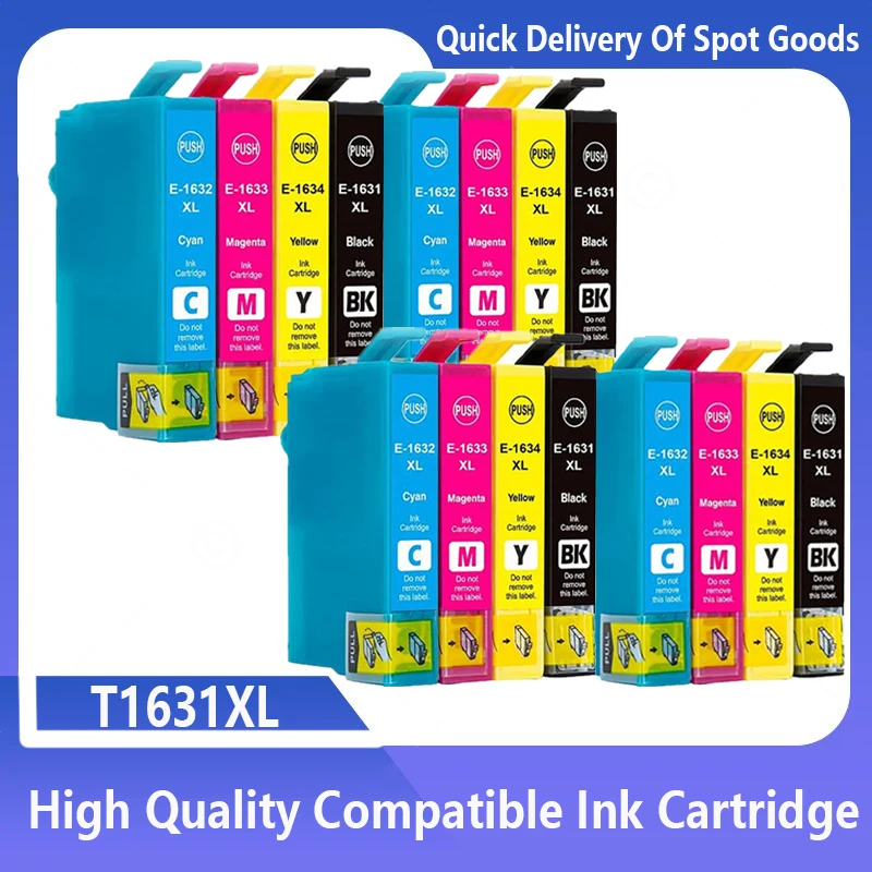 

T1631 -T1634 Compatible Ink Cartridge For Epson WorkForce WF-2010 WF-2510 WF-2520 WF-2530 WF-2540 WF-2630 WF2650 WF-2660 Printer