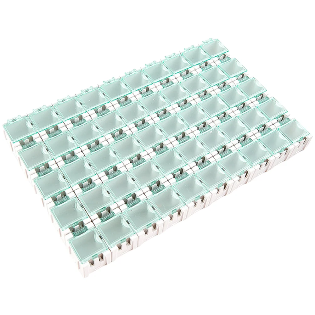50pcs Stackable For SMD Component Storage Containers for Efficient Electronic Parts Sorting and Workshop Organization