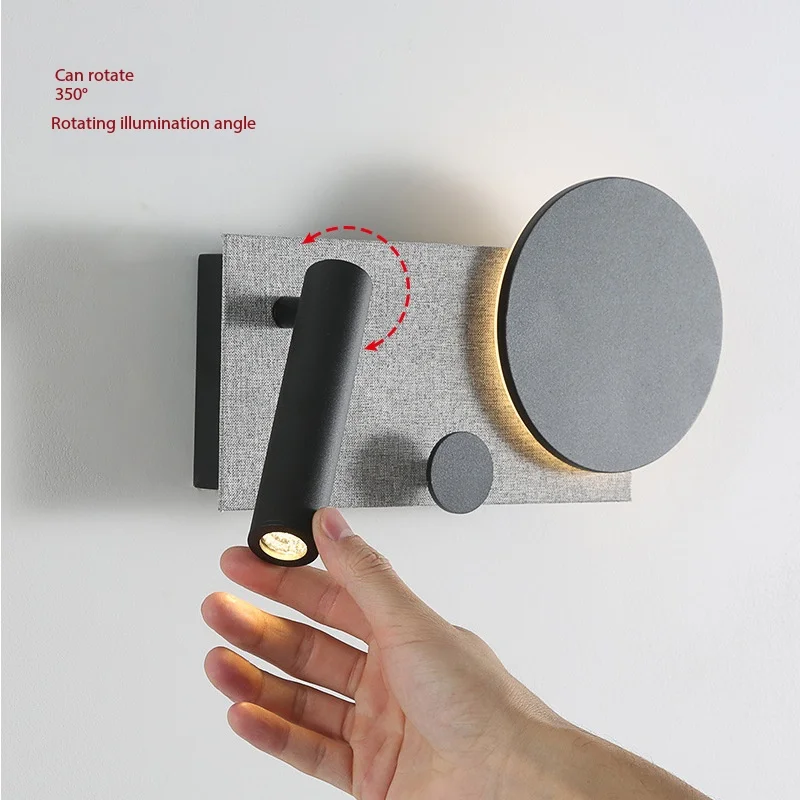 Modern Minimalist LED Reading Wall Lamp Nordic Creative Home Lighting Fixture for Bedroom Bedside Hotel Study Parlor Corridor