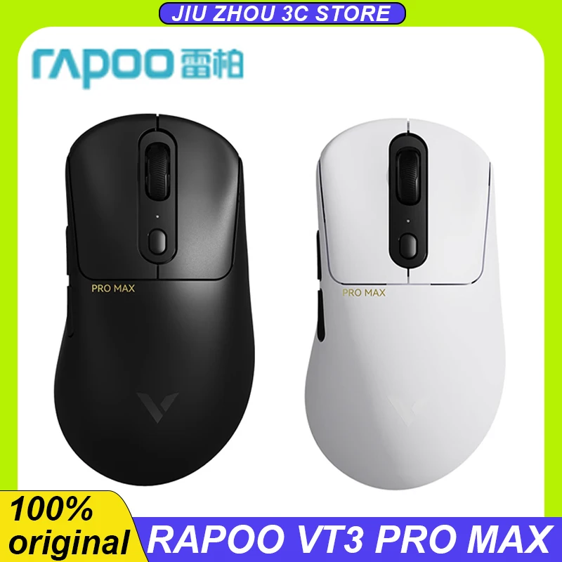 

RAPOO VT3 PRO MAX Wiress Mouse PAW3950 Ultimate 8k 59g Lightweight Dual Mode 800mAh Ergonomic Esports Pc Gaming Mouse Custom