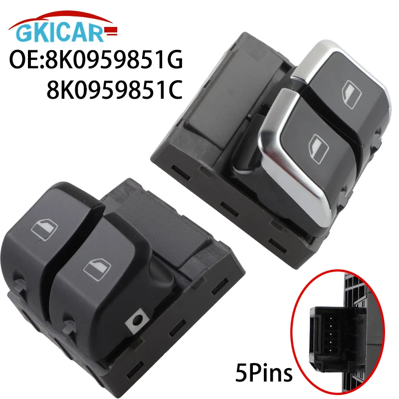 8K0959851G 8K0959851C Power Window Master Switch Button for Audi RS5 2010-2016 A5 S5 2012-2016