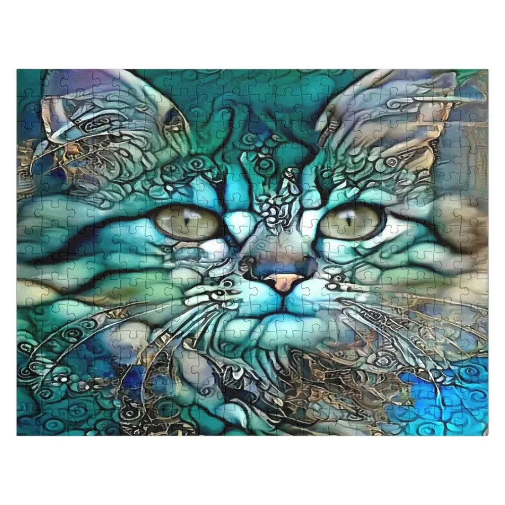 

Andyna ,neon cat ,kitten ,cat chat Jigsaw Puzzle Customized Picture Custom Photo Wooden Jigsaws For Adults Iq Puzzle