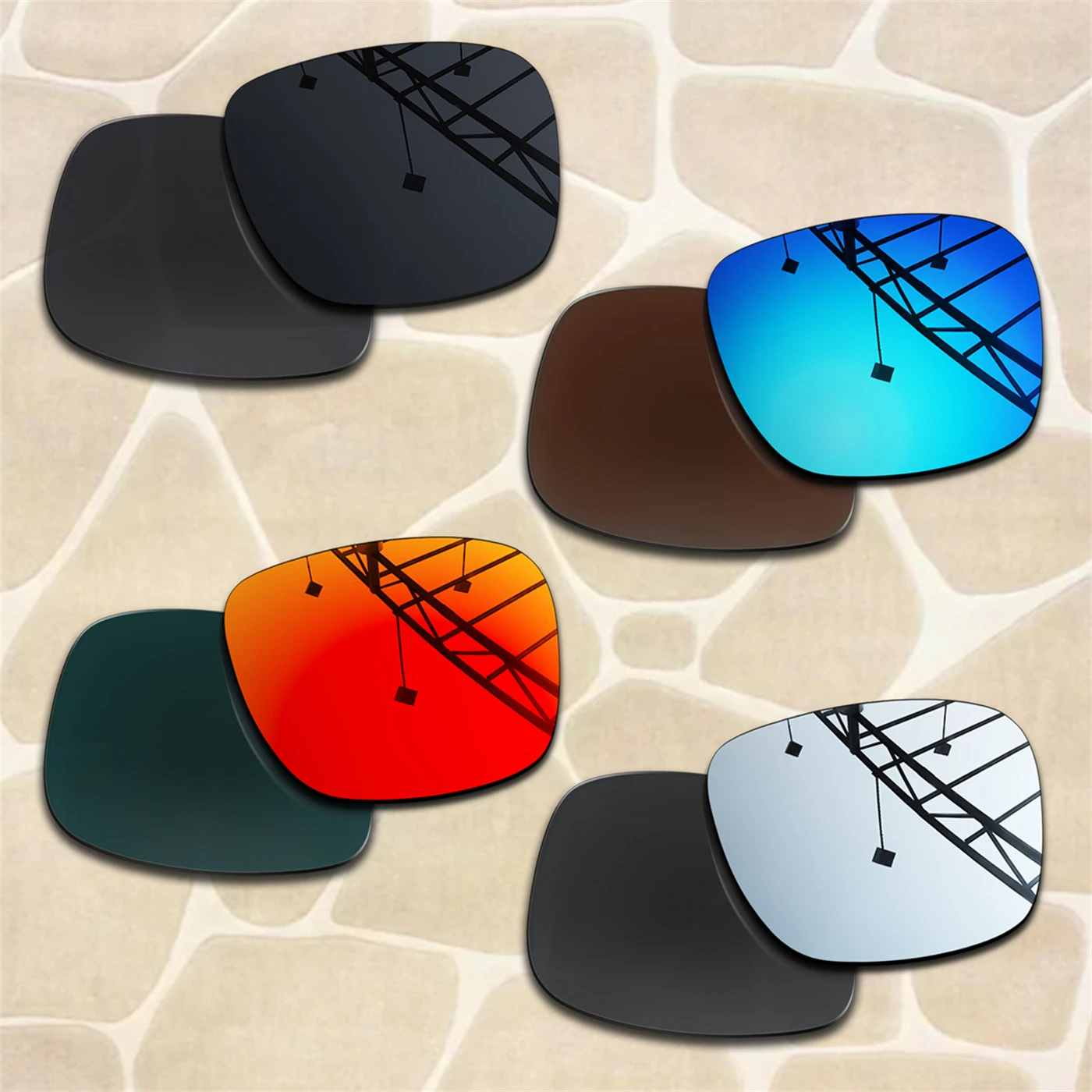 

14+ Colors Replacement Lenses for Oakley Holbrook OO9102 Sunglass Frame Anti Scratch & 100% Polarized