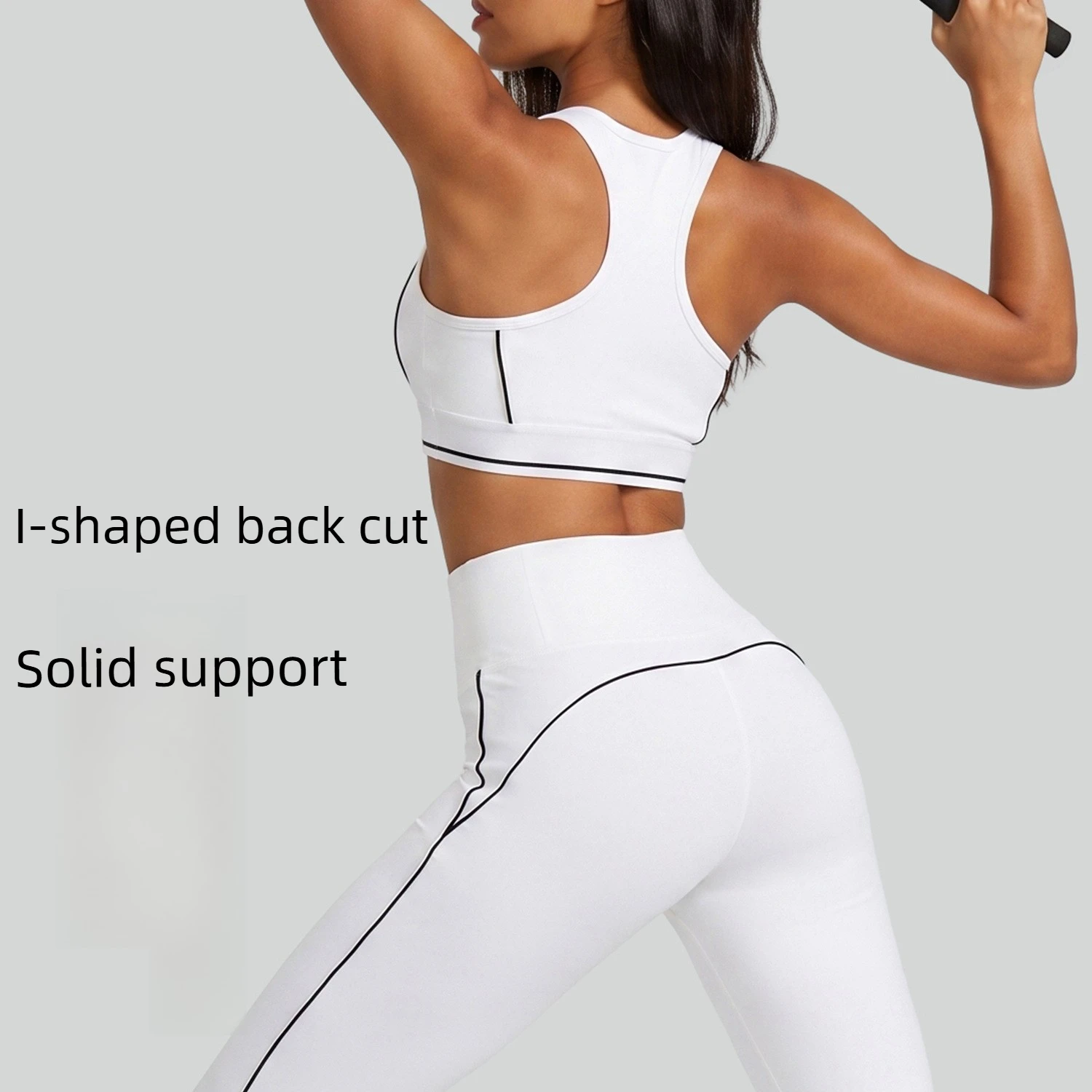 High Waist Yoga Sets Tummy Control Push Up Leggings Sports 2 Piece Outfit for Fitness Running Workout Women