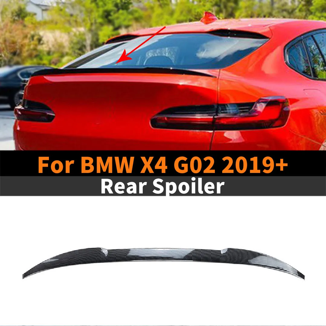 

Sport Rear Boot Lip Trunk Spoiler Wing Tail Racing Decoration Tuning Accessories Trim Splitter For BMW X4 G02 2019+ Trim Styling
