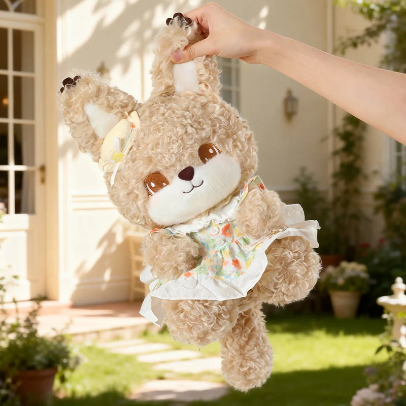 31-55cm New Kawaii Squirrel Plush Toys Cartoon Stuffed Animal Lovely Soft Cuddly Kitten Plushie Doll Kawaii Toy for Girls Gifts