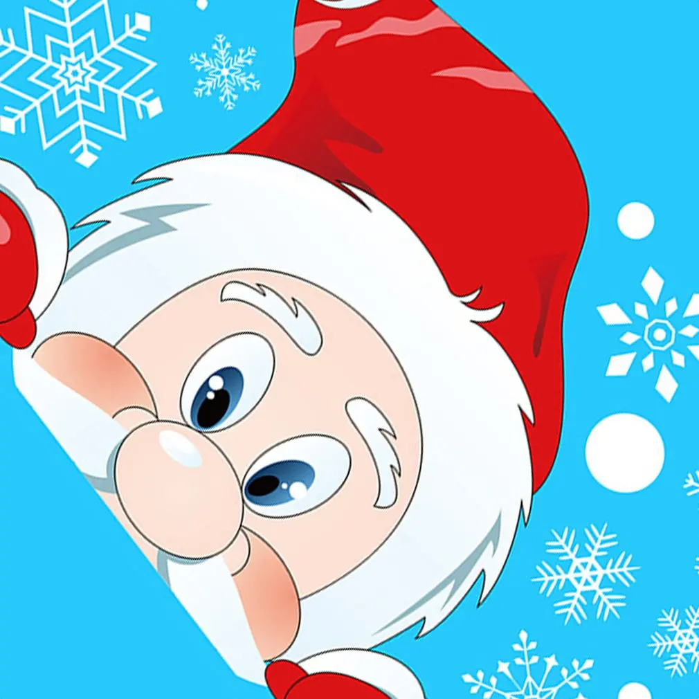 Adesivos decorativos de pvc estático para portas de natal e janelas de vidro eletrostático de dupla face adesivos