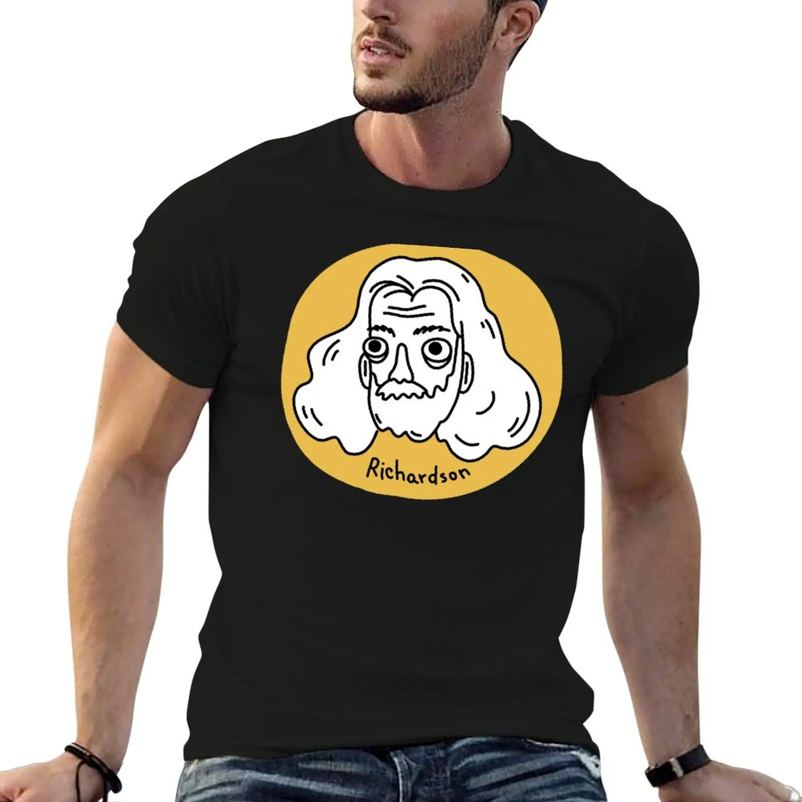 Robert Richardson caricature 3 oscar winner T-Shirt graphics graphic t shirts mens shirts graphic tee