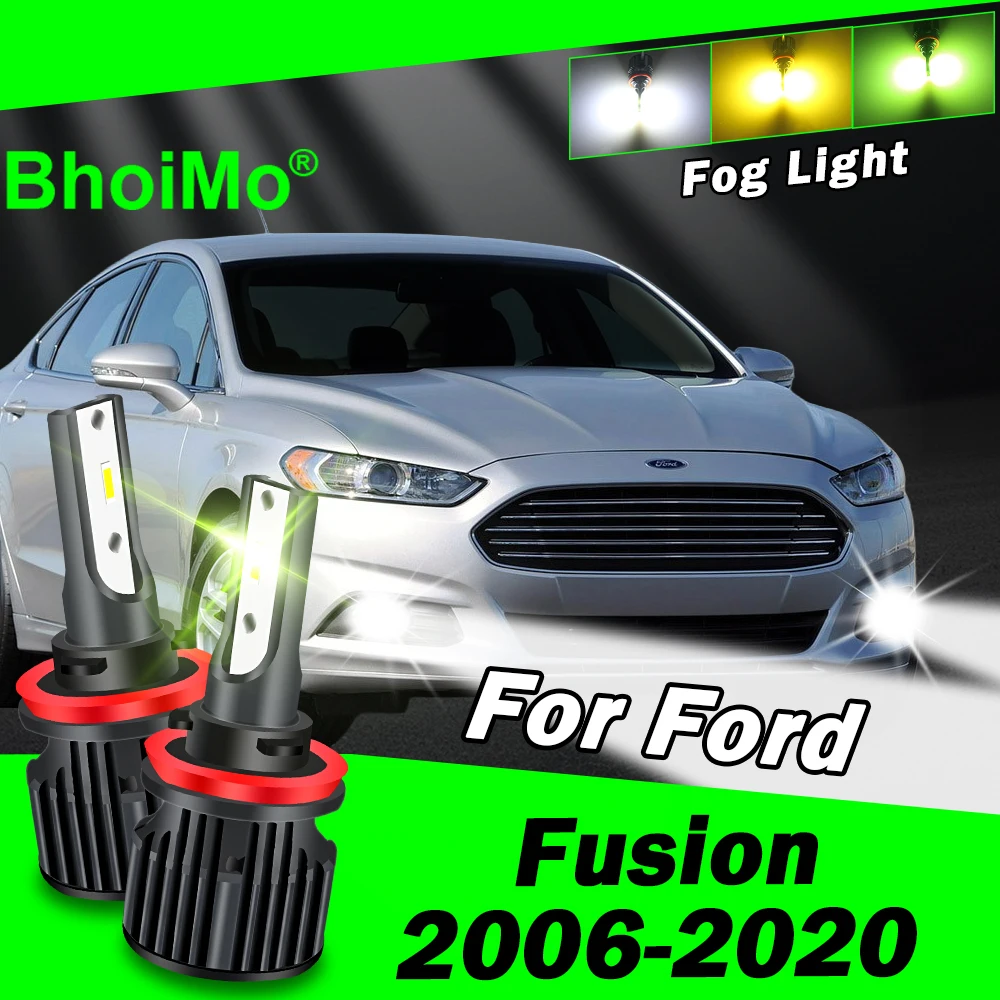 

BhoiMo Front Fog Light Lamp For Ford Fusion 2006 2020 Led Bulb 2007 2008 2009 2010 2011 2012 2013 2014 2015 2016 2017 2018 2019