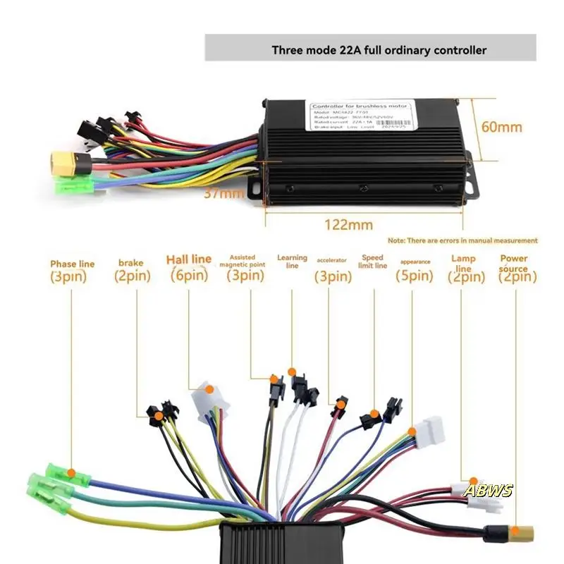 

36V 48V 22A Brushless Controller G20 LED Display Meter+130X Throttle Kit For Electric Scooter E-Bike Repair Kit