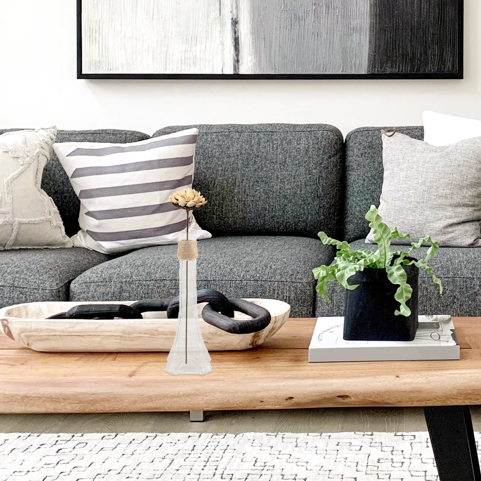 

Artistic Glass Flower Vase Simple Color Lightweight Design for Home Office and Special Events Flower Vase Glass Planter