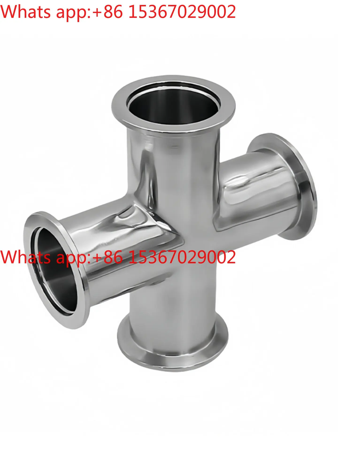 Four-way 304 stainless steel quick-loading variable diameter 25 compression 40 joint 50 flange