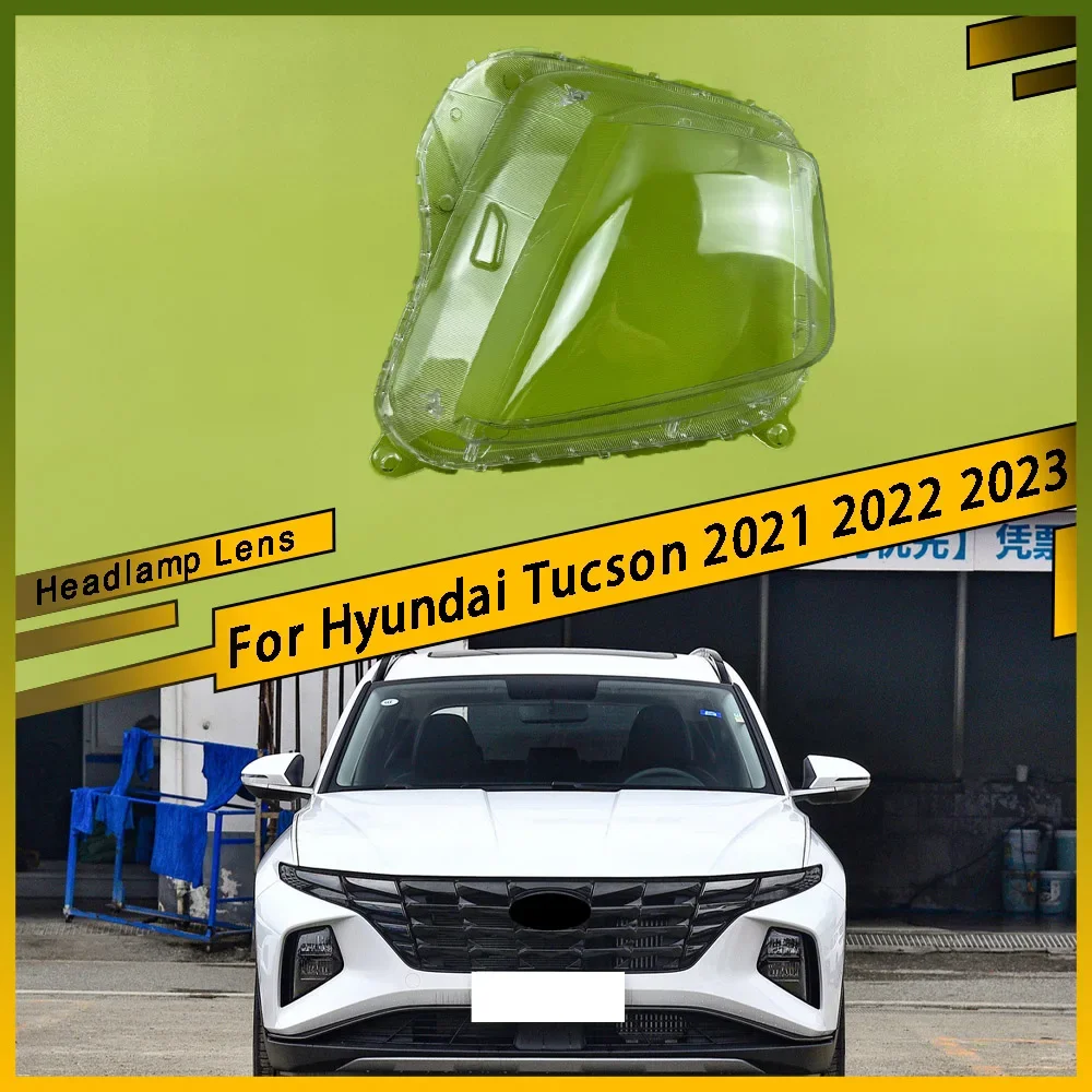 

For Hyundai Tucson 2021 2022 2023 Auto Head Light Caps Car Front Headlight CoverLampshade Shell Headlamp Lamp Lens Glass Case