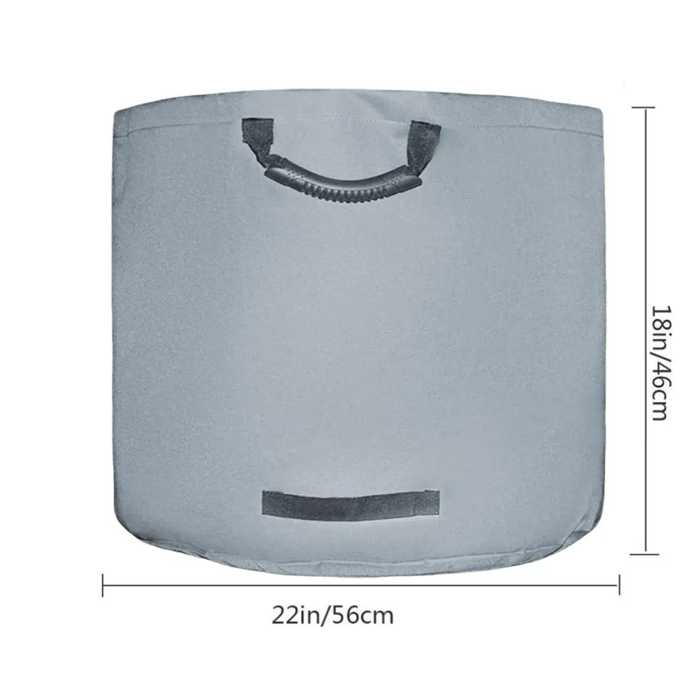 Yard Cleanup Yard Foldable Bag Comfortable Grip Storage Bag Garden Waste Bag Outdoor Waste Sack Rubber Handles