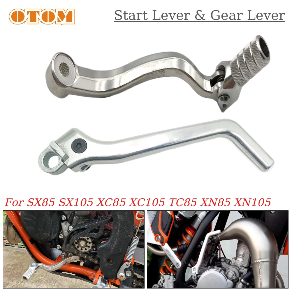 Motorcycle Starter Shaft Lever and Gear Shift Shaft Kickstart Levers Pedals For Koshine  XN85  XN105 85cc 105cc 2 Stroke Engines