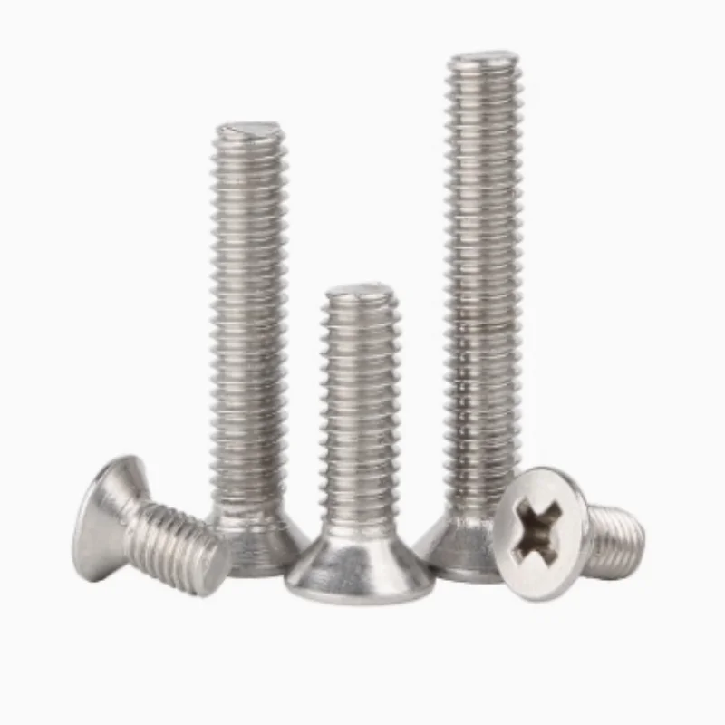 M1 M1.2 M1.4 M1.6 M2 A2-70 304 Stainless Steel Cross Ultra-thin Ultra-low Flat Head Bolt and Screw