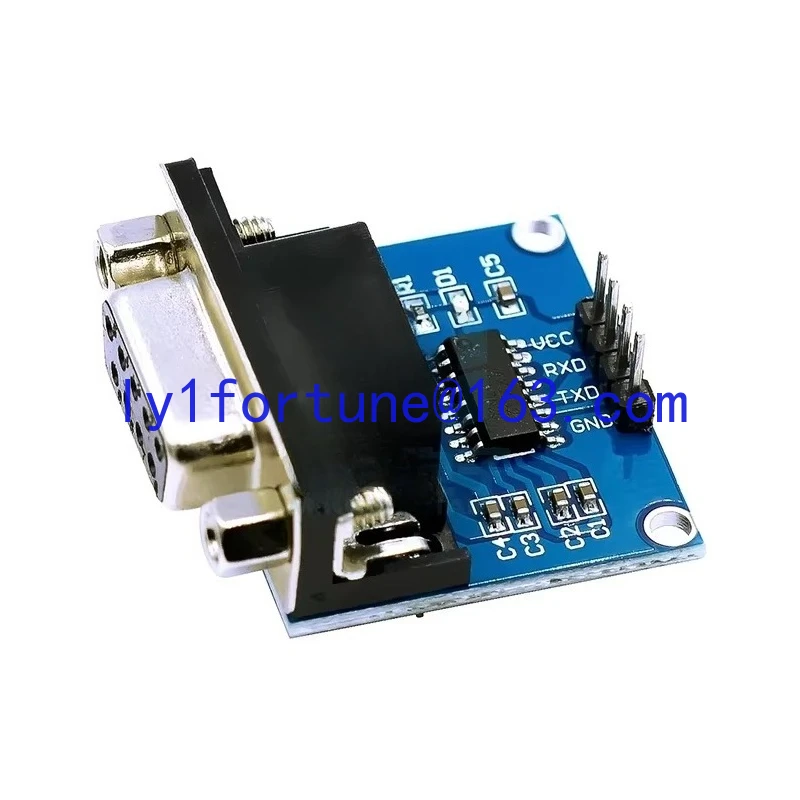 RS232 to TTL/Serial Port Converter Module DB9 Connector Brush Board MAX3232 Chip