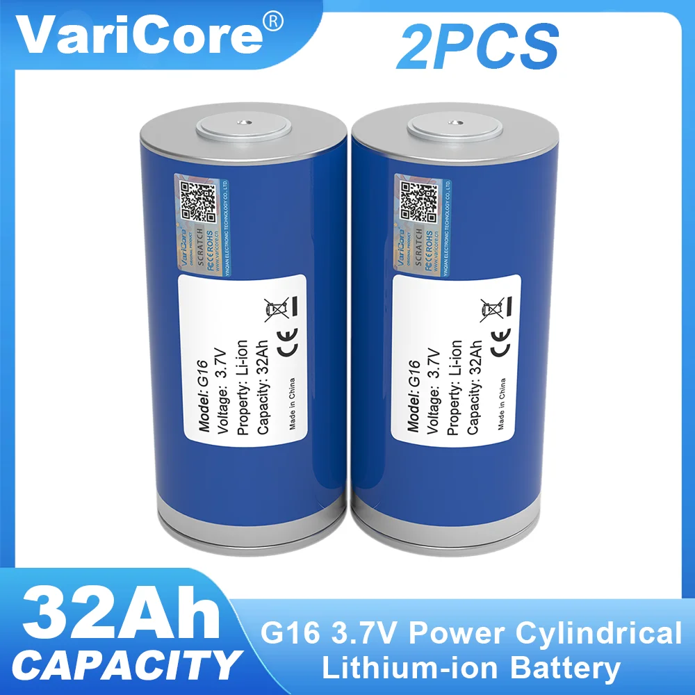 2pcs 3.7V 46950 32Ah Lithium Rechargeable Battery 10C 320A discharge DIY Automotive Ignition Energy Storage Inverter Grade A