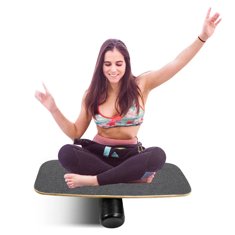 Surf Balance Board Trainer with Adjustable Stoppers 29.5  Inches - Surfing Wobble  Board Balance Board Sports Trainerpromote sal