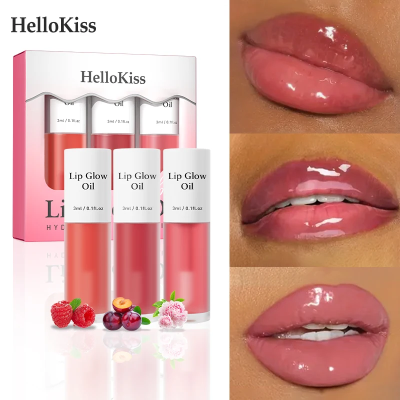 3色の保湿グリッターリップグレイズ - 魅惑的なピンクのリップグロス、女の子へのギフトに最適なリキッドリップスティック