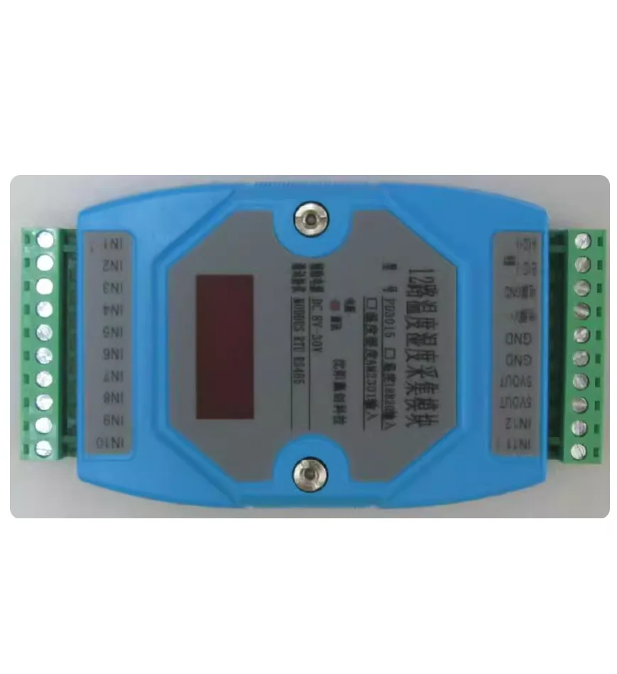 

12 channel 18B20 temperature acquisition module AM2301 temperature and humidity acquisition module inspection table 485