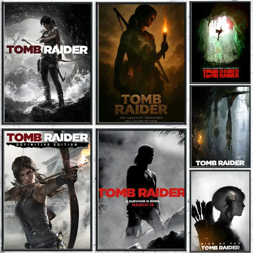 Popular Tomb Raider Poster HD Waterproof Self-Adhesive Wall Art – Multi-Scene Use, Top Gift Pick