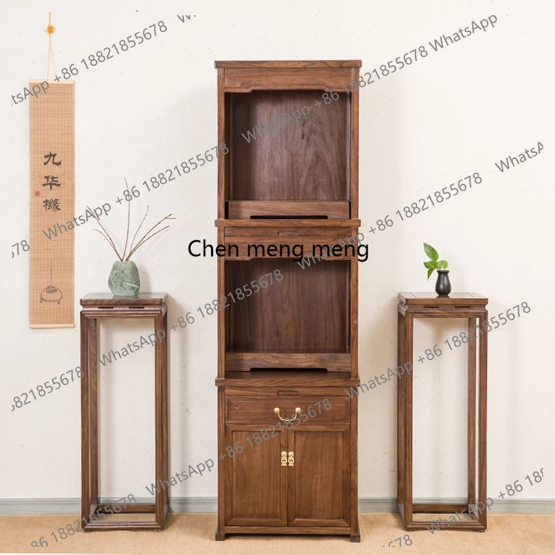 

Modern Shrine Living Room Cabinets Solid Wood Buddha Niche Standing Living Room Cabinets Buddha Platform Furniture Armoire