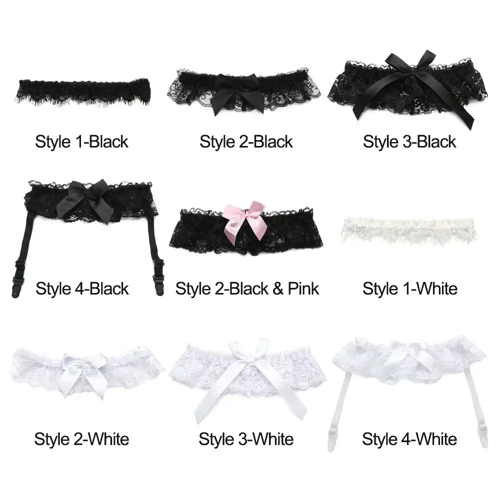 1pcs Elastic Sexy Fashion Bride Bowknot Lace Thigh Ring Garter Bridal Leg Garter Leg Ring