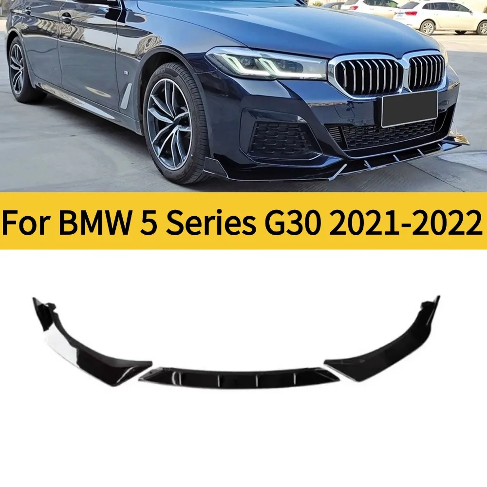 For 2021-2022 BMW 5 Series G30 530i 540i 525i M Front Bumper Protector Lip Chin Splitter Tuning Accessory Modified Refit