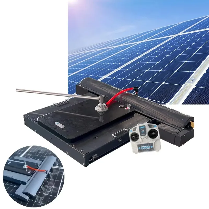 

Solar Panel Cleaning Machine Remote Control Cleaning Robot Equipment to Clean Solar Panels