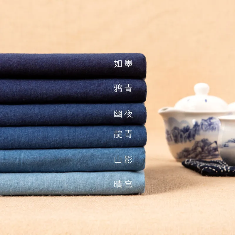 

100% Cotton Batik Fabric DIY Shashiko Embroidery Fabric Cotton Hand Dyed Tablecloth for Home Decor Table Runner 100x115 cm