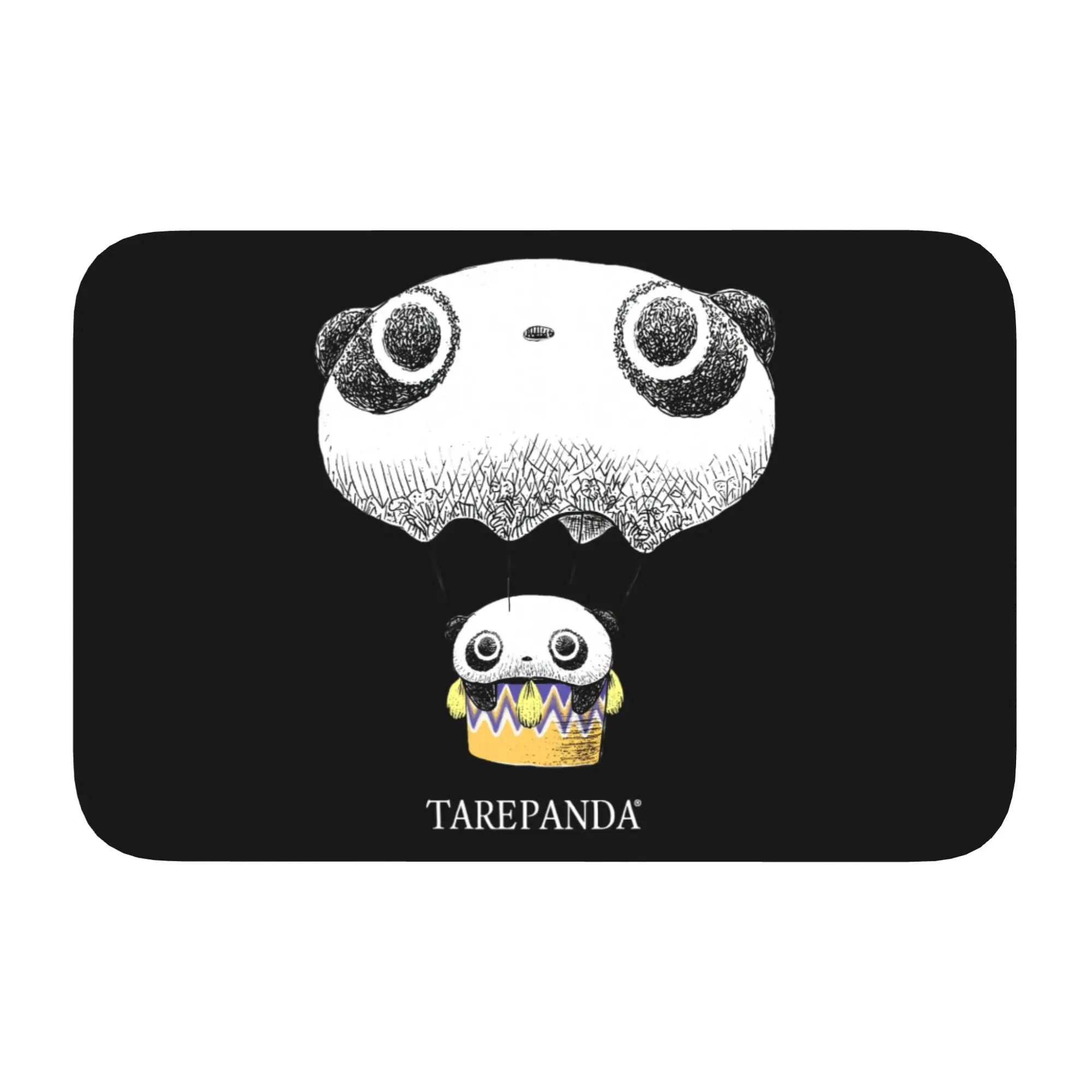 Custom Cartoon Heart Tarepanda  Doormat Non-Slip Bath Kitchen Mat Toilet Floor Door Entrance Carpet Rug