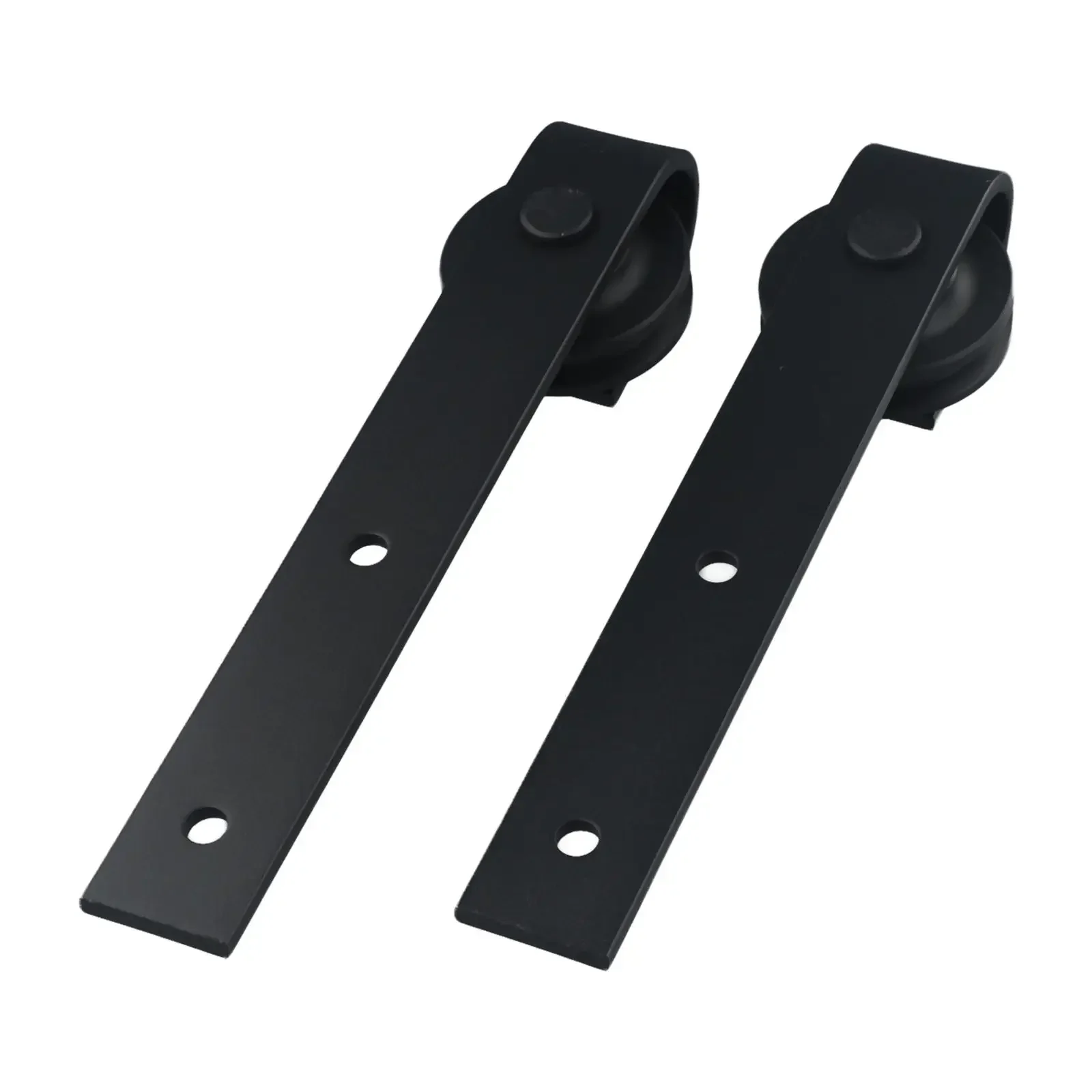 Home Improvement Door Hardware Kit 2pcs Roller Black Door Hardware Kit For Wood Door HEAVY DUTY Stainless Steel