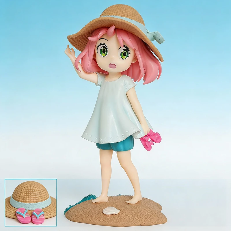 

Spy x Family Anya Forger PVC Figure Beach Style Anime Collectible Statue Toy Gift for Fans