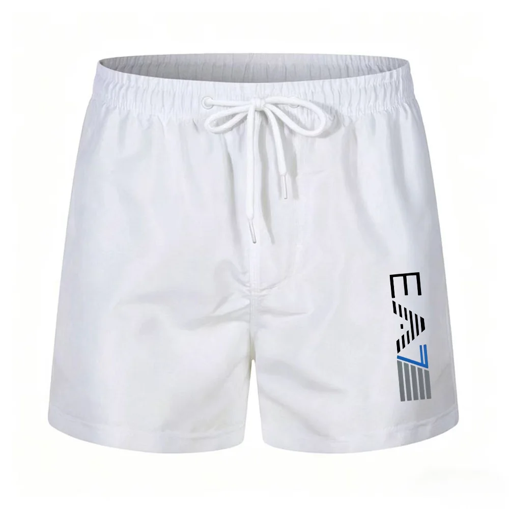 Men's Swim Trunks Beach Shorts Drawstring with Mesh Lining Elastic Waist Plain Breathable Soft Casual Daily Streetwear