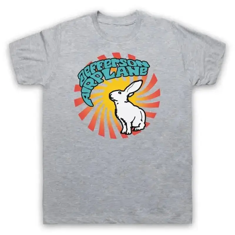 JEFFERSON AIRPLANE WHITE RABBIT UNOFFICIAL ROCK BAND MENS WOMENS T SHIRT