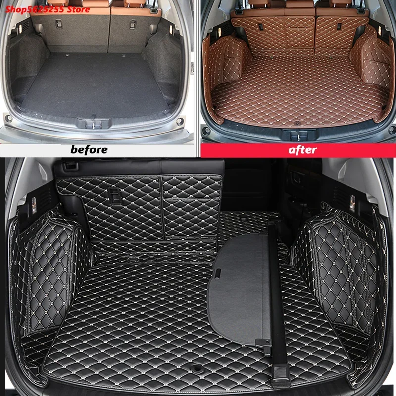 Trunk Mat For Honda CRV CR-V 2017 2018 2019 2020 2021 Accessories Waterproof Full Encirclement Trunk Pat Protection